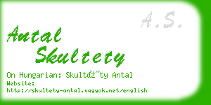 antal skultety business card